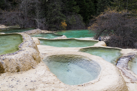 Five color Lake.の写真素材
