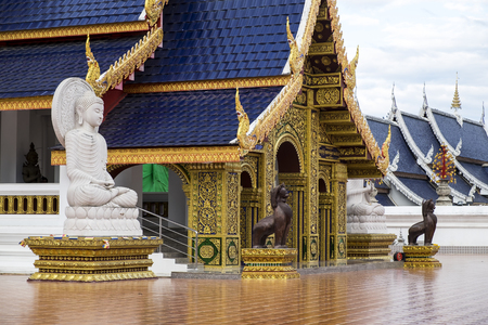 Temple,Wat Den Salee Sri Muang Gan(Wat Ban Den),Chiang mai,Thailand.の写真素材