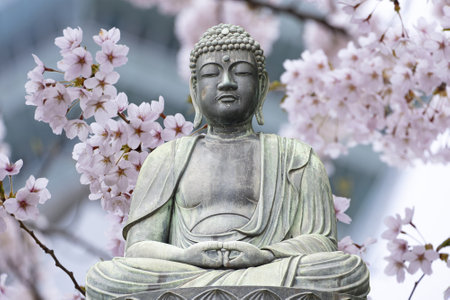 The Great Buddha Daibutsu in Japan.の写真素材
