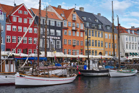 Nyhavn or new port of Copenhagenのeditorial素材