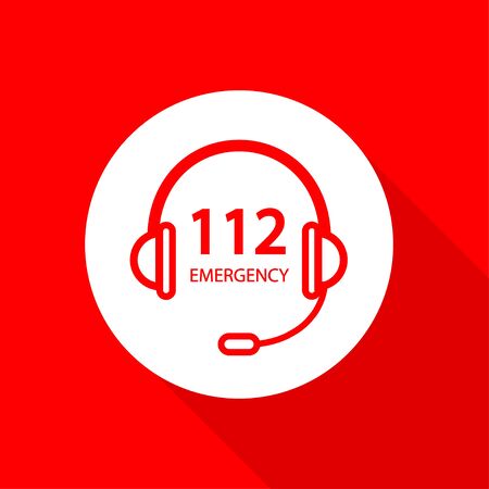 112 call centerのイラスト素材