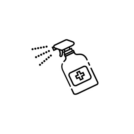 Disinfection. Hand sanitizer bottle icon, washing gel. Vector illustrationDisinfection. Hand sanitizer bottle icon, washing gel. Vector illustrationのイラスト素材