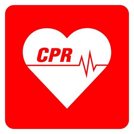 heart cpr medical icon vector designのイラスト素材