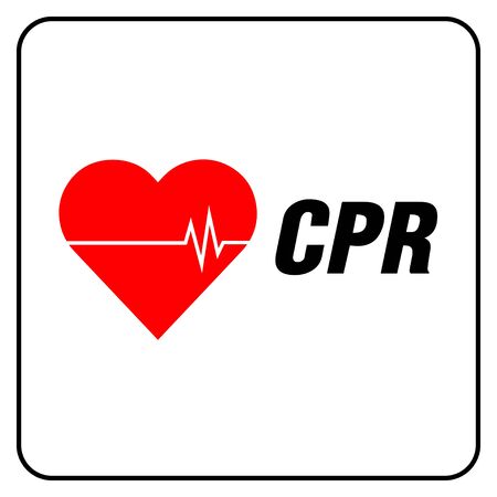 heart cpr medical icon vector designのイラスト素材