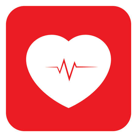 Heart cpr medical icon vector designのイラスト素材