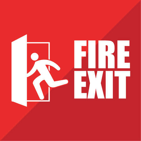 Fire exitのイラスト素材