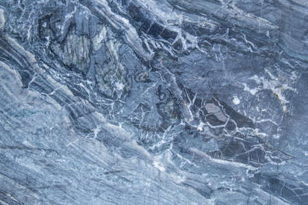 Patterns and textures of natural blue and black marble walls for background and tile design.の写真素材