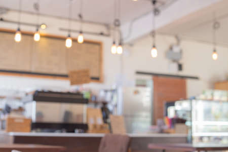 Blur the atmosphere in a cafe.ideal for background images.
