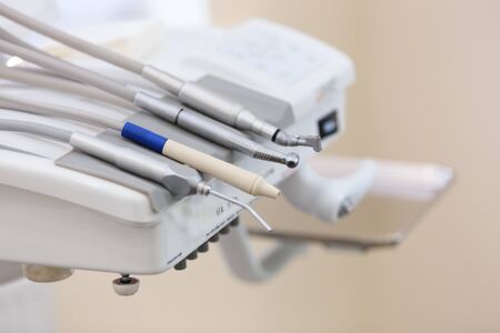 At the dental clinic office. Dentist equipment.の写真素材