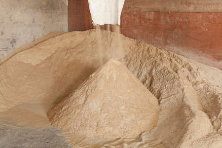 bran.The Rice Mill.Use as food for animalsの写真素材