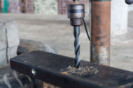 Drill, drill steel are placed on the altarの写真素材
