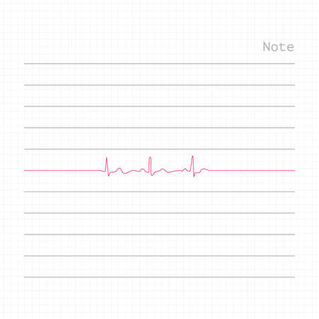 Note about heart disease.のイラスト素材