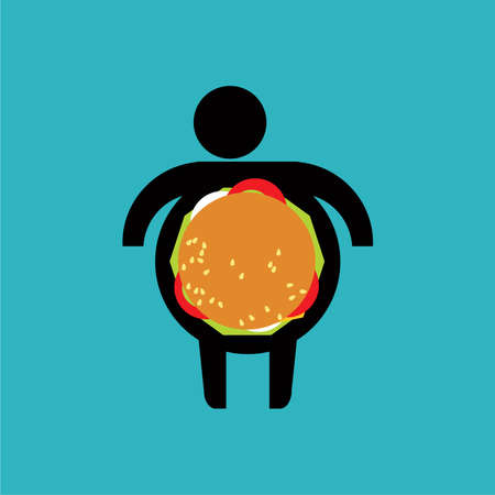 Beef burger iconのイラスト素材