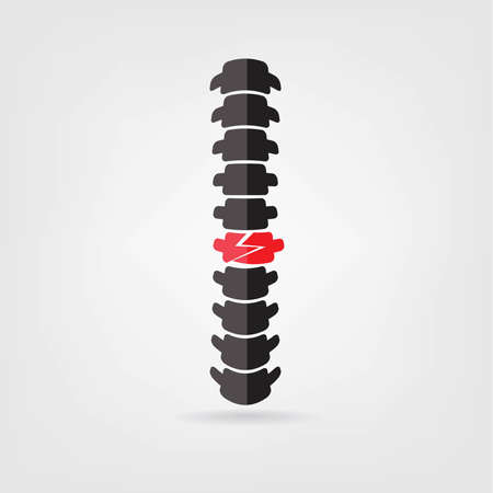 Spine design iconのイラスト素材