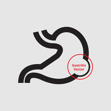 Gastritisのイラスト素材