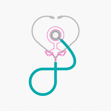 Cervical cancer vector design.のイラスト素材