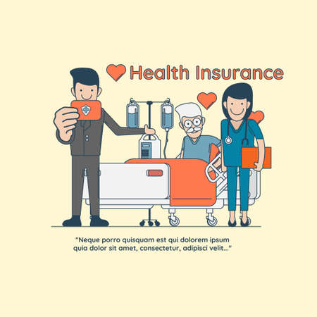Health Insuranceのイラスト素材