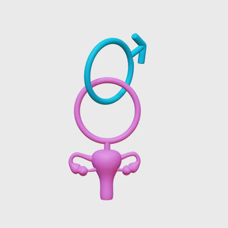 cervical cancer 3d renderの写真素材