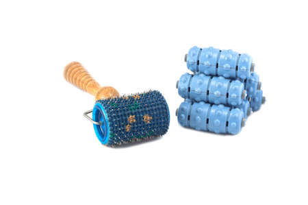 massage tool isolated on whiteの写真素材