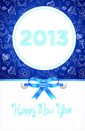  Happy New Year cardのイラスト素材