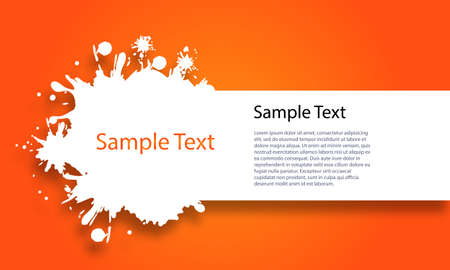 Banner splash on backgroundのイラスト素材