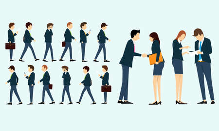 business people on workのイラスト素材