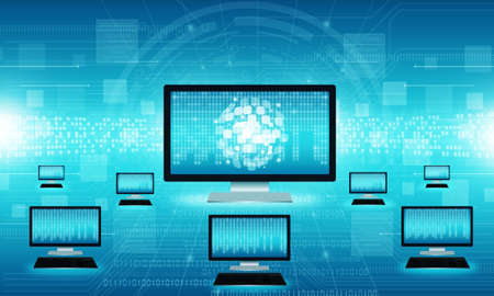 Technology business internet connection background