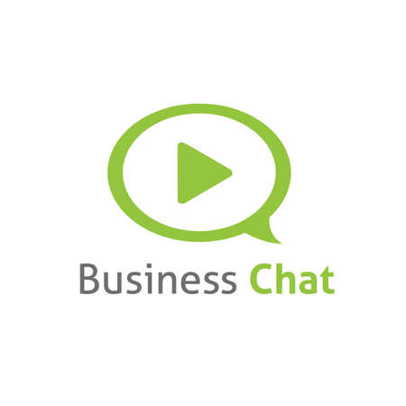 Business chat message vector templateのイラスト素材