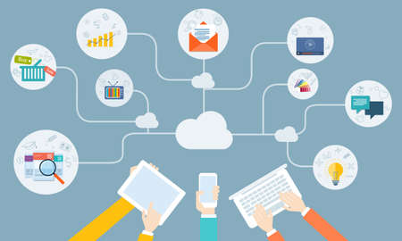 vector business online network on device application
