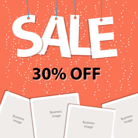 christmas sale 30% off banner template