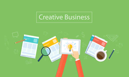 creative business idea backgroundのイラスト素材