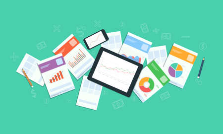 business finance investment backgroundのイラスト素材