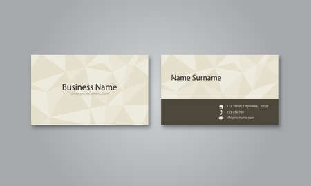 vector abstract business card design templateのイラスト素材