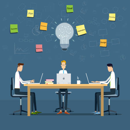 People planning working and creative business projectのイラスト素材