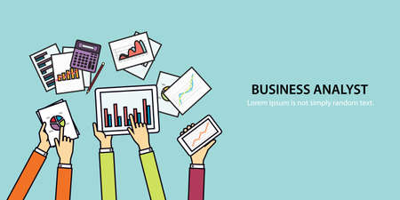 concept banner for business finance and investment conceptのイラスト素材