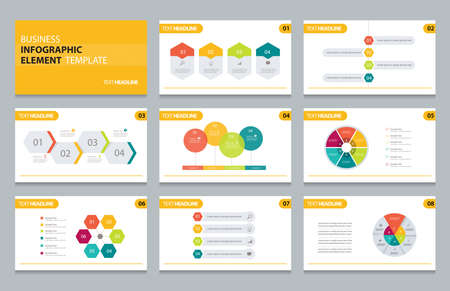 business info graphic presentation element template