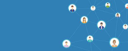 people business connection on social network online concept . and business communication conceptのイラスト素材