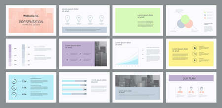 Business presentation design template and page layout with cover design for brochure ,report,and book templateのイラスト素材