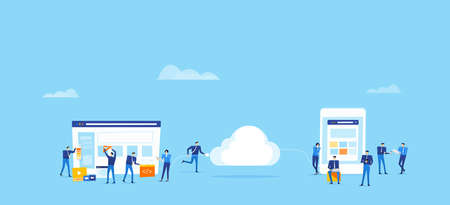 team business  develop and design  web application and upload connect to cloud  for online user...