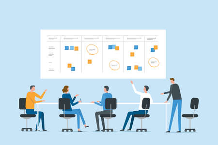 business technology cloud computing storage server service connect concept with administrator and developer team working conceptのイラスト素材