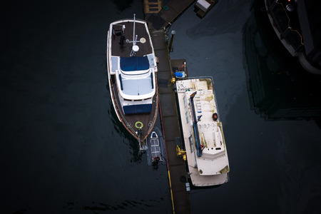 False Creek between Granville Street Bridge and Burrard Street Bridge, Vancouver in Canadaのeditorial素材