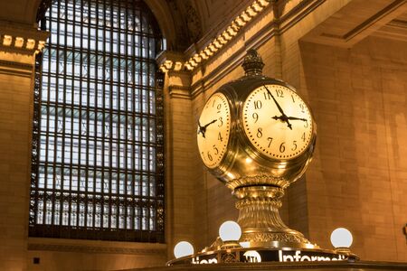 Close up of Grand Central Terminal Clock in New York City, USA