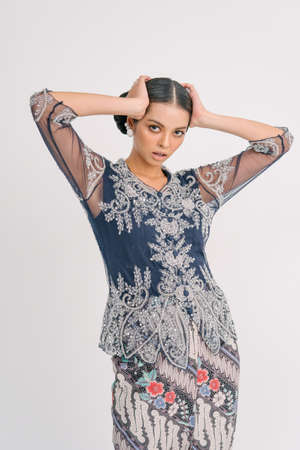 Eid fashion.Fashion for woman, man and kids for Eid celebration.の写真素材