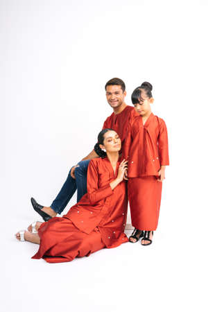 Model with Malaysian traditional cloth for Eid celebration.の写真素材