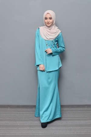 Beautiful Muslim girl wearing hijab.Hijab Fashion.の写真素材