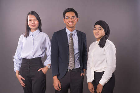A team of business person with office attire.の写真素材
