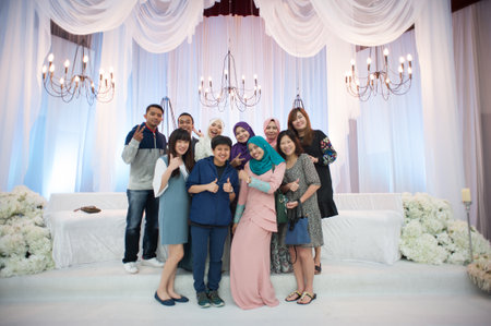 CIRCA 2017,Kuala Lumpur,Malaysia.Scenery at Muslim malay wedding ceremony.のeditorial素材