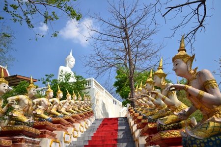 Phra Baht Nam PhuTemple  in Lopburi Province,Thailand.の写真素材