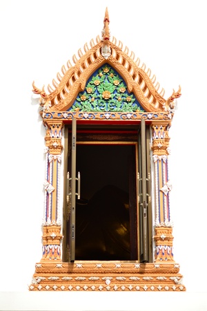 Window Thai style in Thai temple.の写真素材