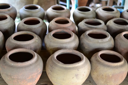 Thai Earthenware  in ko Kret island, thailand